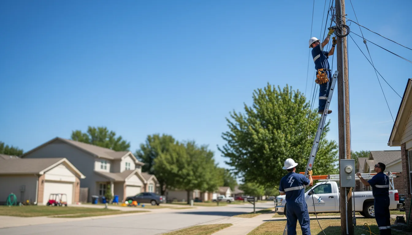 Residential electrician providing installation services in Black Hawk, SD